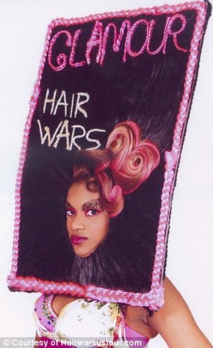 glamour hair framing the face